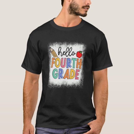 Bleken Hallo vierde klas leraarsstudent T-shirt (Voorkant)