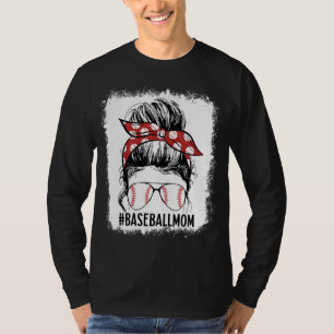Bleken honkbal Mam Bun Game Day Vibes Mot T-shirt