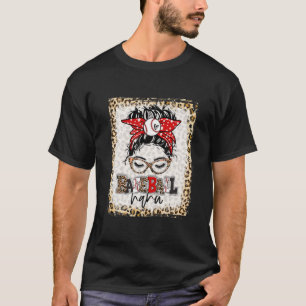 Bleken honkbal Nana Messy Bun Game Day Moeders T-shirt