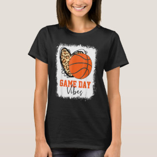 Bleken honkbalwedstrijd Vibes Basketball mama T-shirt