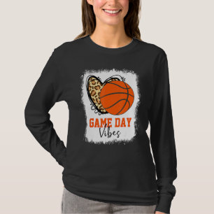 Bleken honkbalwedstrijd Vibes Basketball mama T-shirt