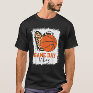 Bleken honkbalwedstrijd Vibes Basketball mama T-shirt