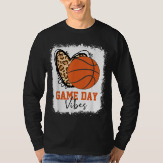 Bleken honkbalwedstrijd Vibes Basketball mama T-shirt
