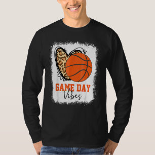 Bleken honkbalwedstrijd Vibes Basketball mama T-shirt