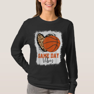 Bleken honkbalwedstrijd Vibes Basketball mama T-shirt