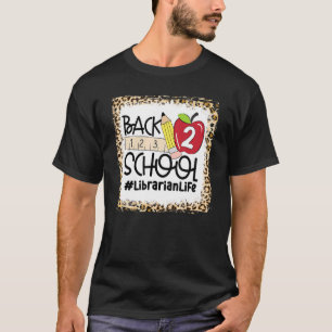 Bleken librarian terug naar schoolleven t-shirt