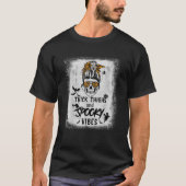 Bleken Messy Bun Skull Thick Thighs en Spooky V T-shirt (Voorkant)