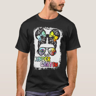 Bleken tie-kleurstof Hallo Kindergarten terug naar T-shirt