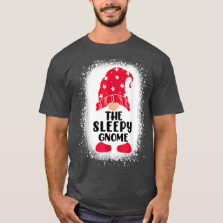 Bleken van de slapy gnome Matching Family Christma T-shirt