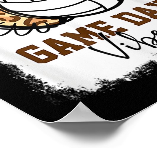 Bleken volleybalwedstrijd Vibes Volleyball mama Poster (Hoek)