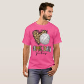 Bleken volleybalwedstrijd Vibes Volleyball mama T-shirt (Voorkant volledig)