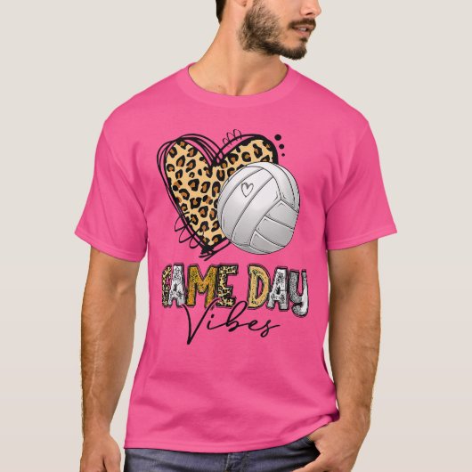 Bleken volleybalwedstrijd Vibes Volleyball mama T-shirt (Voorkant)