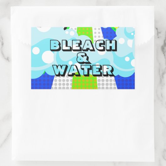 BLEKEN & WATER RECHTHOEKIGE STICKER (Tas)