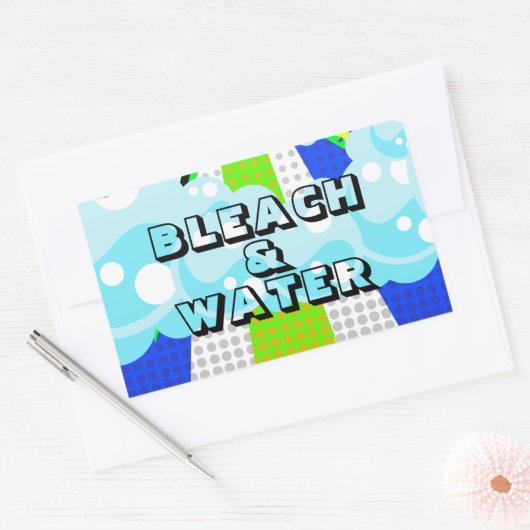 BLEKEN & WATER RECHTHOEKIGE STICKER (Envelop)