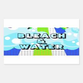 BLEKEN & WATER RECHTHOEKIGE STICKER