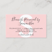 Blemish Removal aftercare Visitekaartje (Voorkant)