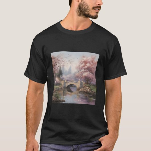 Blend Of Japanese Cherry Blossom Gardens And Renai T-shirt (Voorkant)