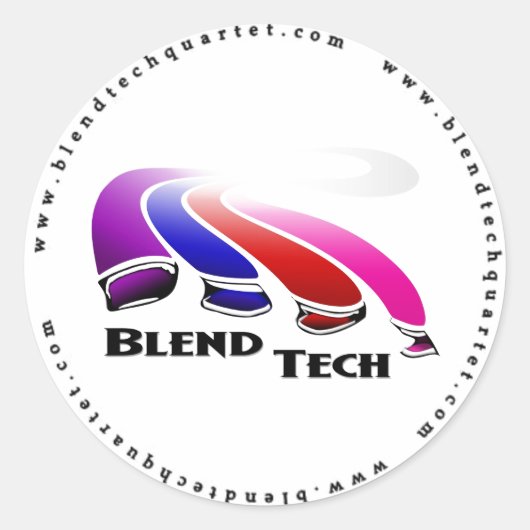 Blend Tech-Stickers Ronde Sticker (Voorkant)