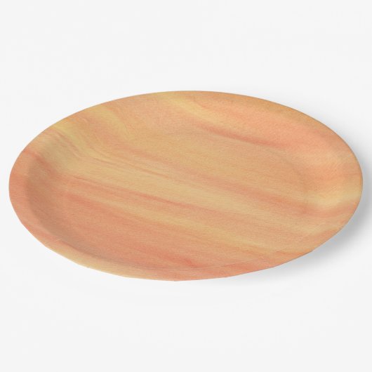 Blended Blends Geel Sinaasappel Papier Borden Papieren Bordje (Gekanteld)