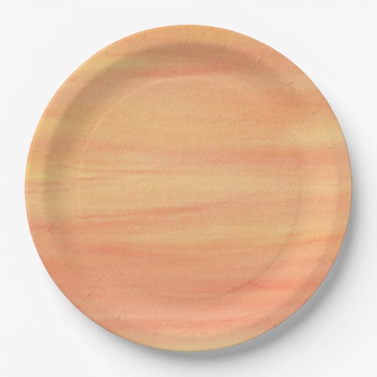 Blended Blends Geel Sinaasappel Papier Borden Papieren Bordje (Voorkant)