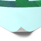 Blended Blue en Green Peace Sign Posters (Hoek)