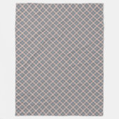 Blended Coral Grey Plaid Deken voor dagelijks gebr (Voorkant)