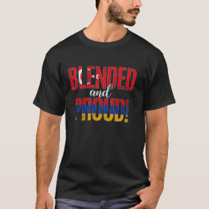 Blended en trotse nationaliteit half Turkse helft T-shirt