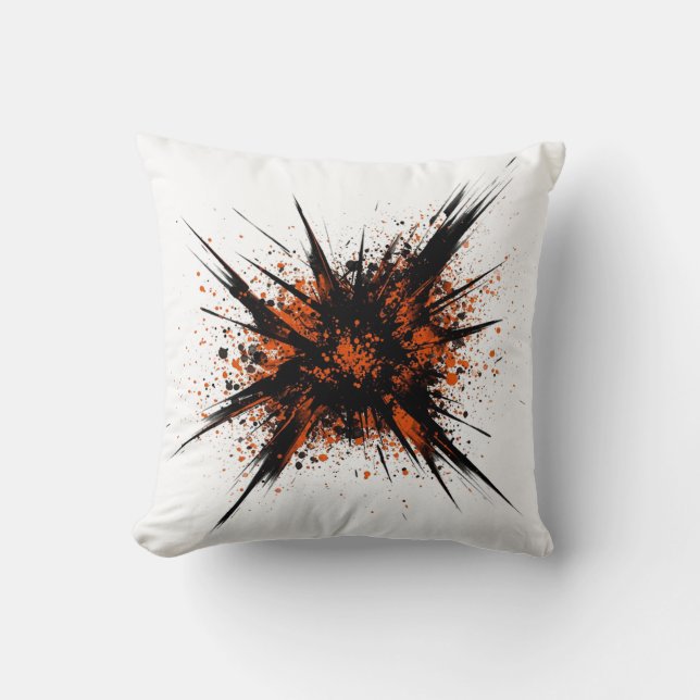 Blended pastelkleur Wash Art Kussen (Voorkant)