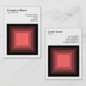 Blended Square - Zwart naar Tropisch Roze Visitekaartje (Voorkant / Achterkant)