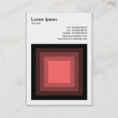 Blended Square - Zwart naar Tropisch Roze Visitekaartje (Achterkant)