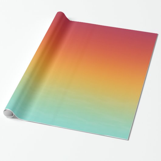 Blended Sunset Wrapping Paper Cadeaupapier (Uitgerold)