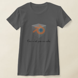 Blender 3D Würfel T-shirt