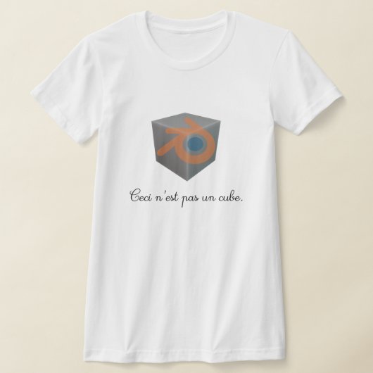 Blender 3D Würfel T-shirt (Laagn)