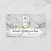Blender Fruits gemengde drink verse sap marmer Visitekaartje (Voorkant)