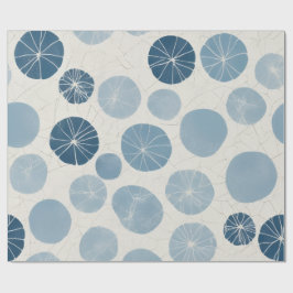 Blender met blauwe polka stippen cadeaupapier