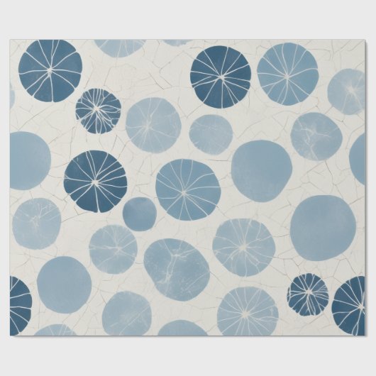 Blender met blauwe polka stippen cadeaupapier (Vlak)