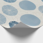 Blender met blauwe polka stippen cadeaupapier (Hoek)