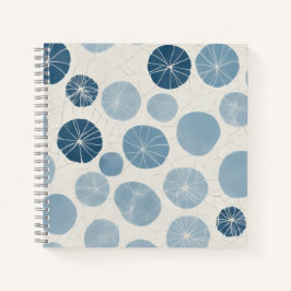 Blender met blauwe polka stippen notitieboek