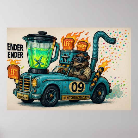 Blender Wender (de keuken cataclysme) Poster (Voorkant)