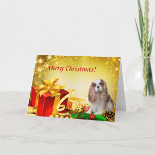 Blenheim Cavalier Christmas Kaart