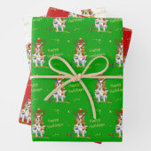 Blenheim Cavalier Kerstfeestdag cadeaubonade Inpakpapier Vel (In situ)