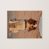 Blenheim Cavalier King Charles Spaniel Beach Legpuzzel (Horizontaal)
