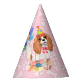 Blenheim Cavalier King Charles Spaniel Birthday  Feesthoedjes (Voorkant)