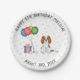 Blenheim Cavalier King Charles Spaniel - Birthday Papieren Bordje