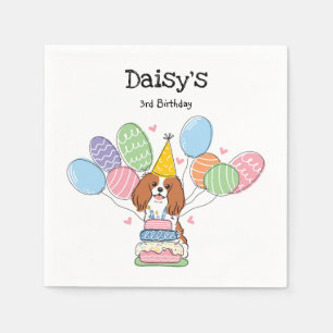 Blenheim Cavalier King Charles Spaniel Birthday Servet