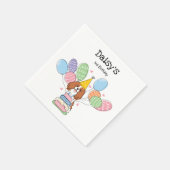 Blenheim Cavalier King Charles Spaniel Birthday Servet (Hoek)