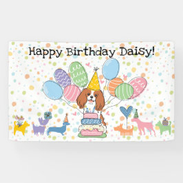 Blenheim Cavalier King Charles Spaniel Birthday Spandoek
