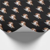 Blenheim Cavalier King Charles Spaniel Cartoon Dog Cadeaupapier (Hoek)