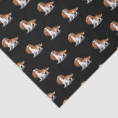 Blenheim Cavalier King Charles Spaniel Cartoon Dog Tissuepapier (Detail)