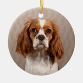 Blenheim Cavalier King Charles Spaniel Dog Keramisch Ornament (Voorkant)